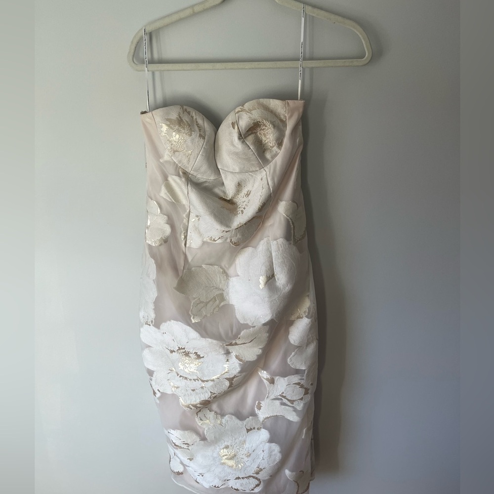 GOLD DETAIL REVOLVE MIDI DRESS | REHEARSAL DINNER | BRIDESMAID